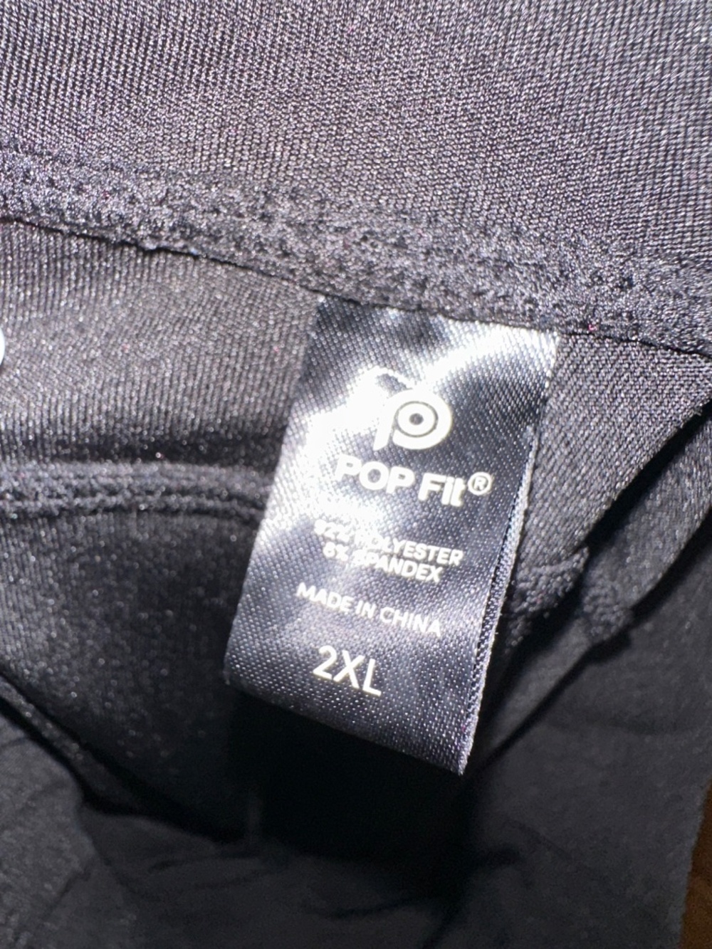 2XL POP FIT Stella High Waisted BLACK bike shorts with deep pockets - Picture 4 of 4